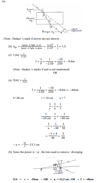 ncert solution 10th science 31-5-1 question 30